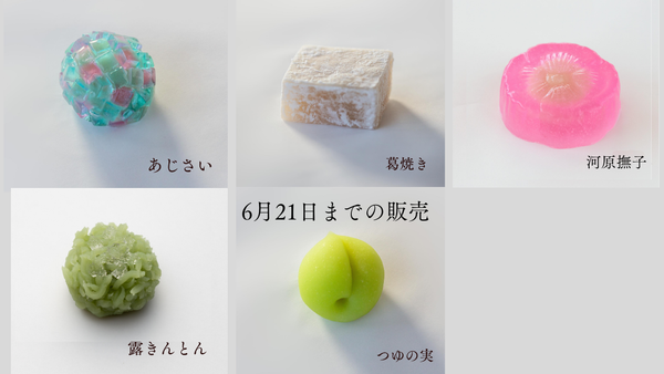6月9日(火)-6月30日(火)　四条本店販売の生菓子について